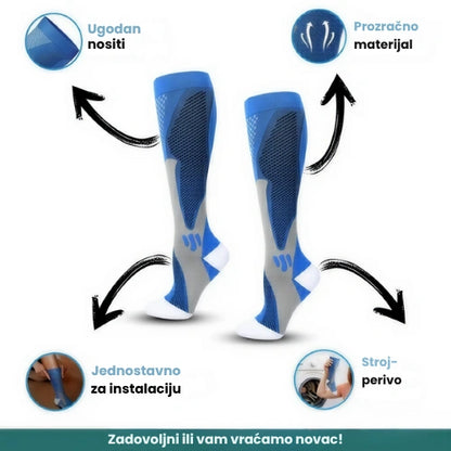 Zenstride® Prozračne kompresijske čarape za stopala i noge bez boli
